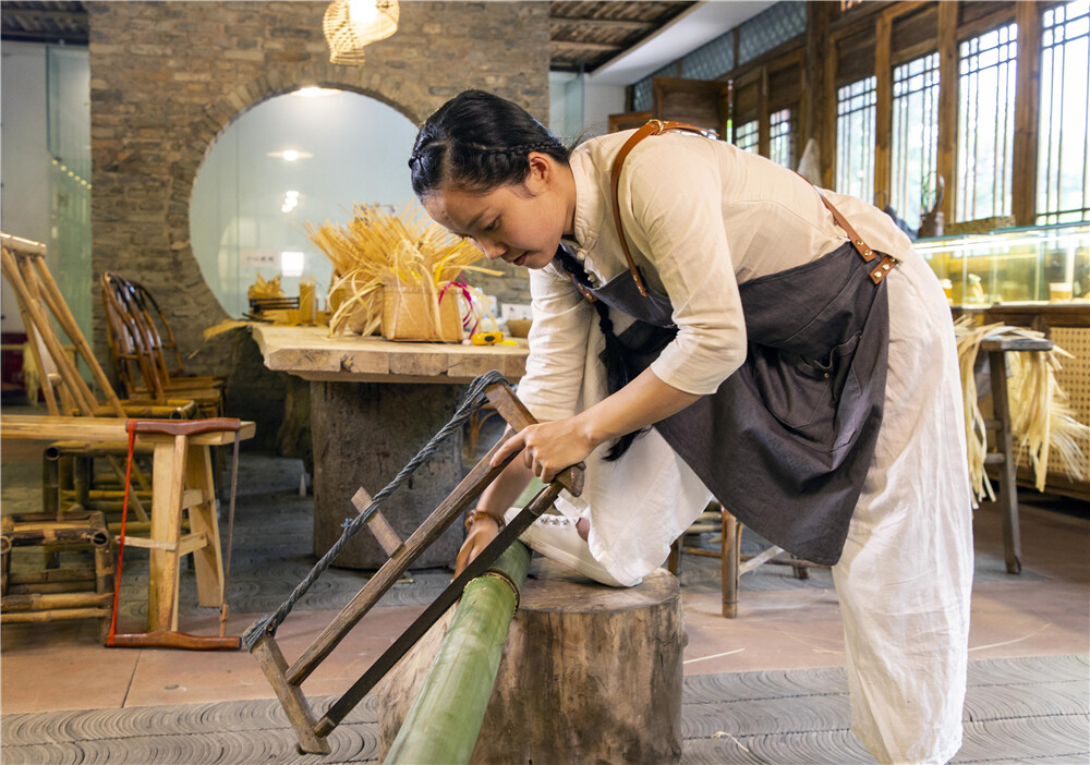 非遗购物节"云探店"之贵州省赤水竹编工艺非遗工坊